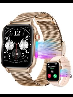 Smart Watch for Women Fitness Tracker: Smartwatch for Samsung iPhone Compatible
